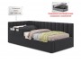 Мягкая кровать Milena с бортиком 900 темная с подъемным механизм от производителя