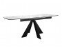 Стол DikLine SFU140 стекло белое мрамор глянец/подстолье черное/ от производителя