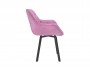 Квинта / стул (велюр тенерифе розовый/ металл черный) от производителя