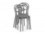 Simple gray Пластиковый стул распродажа