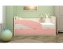 Детская кровать Бабочки 80х180, розовый металл купить