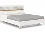 СГ Айла Кровать 1600 с кроватным основанием (Белый/Статуарио, ис недорого