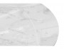 Норфолк 100 белый мрамор / черный Стол стеклянный от производителя