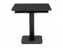 Бугун 120(160)х80 черный мрамор / черный Керамический стол недорого