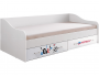 Вега NEW Boy Кровать с ящиками (Белый / Белый глянец) недорого