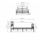 Нерика 160х200 черная Кровать купить