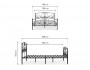 Нерика 180х200 черная Кровать недорого