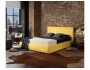 Мягкая кровать "Selesta" 1400 желтая с матрасом ГОСТ с распродажа