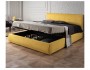 Мягкая кровать "Selesta" 1400 желтая с матрасом ГОСТ с от производителя