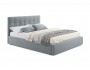 Мягкая кровать "Selesta" 1400 серая с матрасом АСТРА с недорого