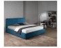 Мягкая кровать "Selesta" 1600 синяя с матрасом ГОСТ с  фото