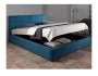 Мягкая кровать "Selesta" 1800 синяя с матрасом ГОСТ с  распродажа