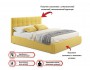 Мягкая кровать "Selesta" 1800 желтая с матрасом АСТРА  недорого