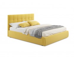 Кровать Мягкая "Selesta" 1800 желтая с ортопед.основан