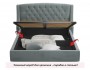 Мягкая кровать "Stefani" 1400 серая с подъемным механи недорого