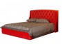 Мягкая кровать "Stefani" 1400 оранж с ортопед. основан недорого