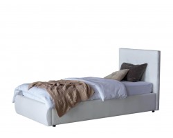 Кровать с подъемным механизмом Мягкая Селета 900 белая матра