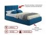 Мягкая кровать Selesta 1200 синяя с подъем.механизмом с матрасом распродажа