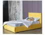 Мягкая кровать Selesta 1200 желтая с ортопед.основанием с матрас от производителя