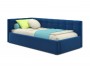 Односпальная кровать-тахта Bonna 900 синяя ортопед.основание недорого