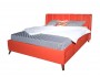 Мягкая кровать Betsi 1600 оранж с подъемным механизмом недорого