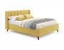 Мягкая кровать Betsi 1600 желтая с подъемным механизмом и матрас недорого