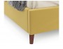 Мягкая кровать Betsi 1600 желтая с подъемным механизмом и матрас фото