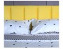 Мягкая кровать Betsi 1600 желтая с подъемным механизмом и матрас от производителя