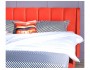 Мягкая кровать Betsi 1600 оранж с подъемным механизмом и матрасо купить