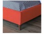 Мягкая кровать Melani 1600 оранж c ортопедическим основанием от производителя
