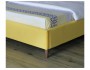 Мягкая кровать Melani 1600 желтая c ортопедическим основанием и от производителя