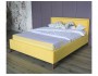 Мягкая кровать Melani 1600 желтая c ортопедическим основанием и купить