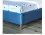 Мягкая кровать Monika 1600 синяя c ортопедическим основанием и купить