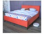 Мягкая кровать Monika 1600 оранж ортопед.основание с матрасом PR недорого