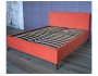 Мягкая кровать Monika 1600 оранж ортопед.основание с матрасом PR от производителя