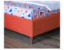 Мягкая кровать Monika 1600 оранж ортопед.основание с матрасом АС купить