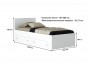 Односпальная белая кровать "Виктория" 800 с выдвижными от производителя