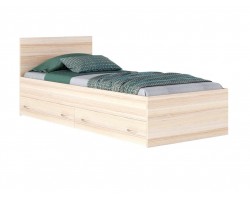 Кровать односпальная "Виктория" 900 с ящиками дуб/дуб