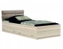 Односпальная светлая кровать "Виктория-П"  900  с ящик недорого