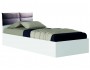 Односпальная белая кровать "Виктория-П" 900 с мягким недорого