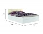 Белая кровать "Николь ЭКО-П" 1400 с подъемным механизм недорого