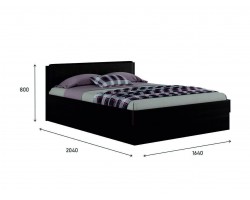 Кровать Двуспальная "Николь ЭКО узор" 1600 с подъемным