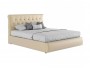 Мягкая светлая интерьерная кровать "Амели" с подъемным недорого