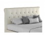 Мягкая интерьерная кровать "Амели" 1600 белая с матрас фото