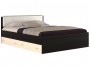 Кровать Виктория ЭКО узор 160 с ящиками (Венге/Дуб) светлый с недорого