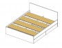 Кровать Виктория ЭКО узор 160 с ящиками (Венге/Дуб) светлый с фото