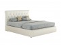 Мягкая интерьерная кровать "Амели" 1400 белая с матрас недорого