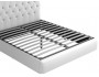 Мягкая двуспальная кровать "Амели" 1400 капучино  с фото
