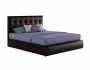 Мягкая двуспальная кровать "Селеста" 1400 венге с недорого
