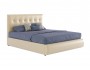 Мягкая бежевая двуспальная кровать "Селеста" 1400 с недорого